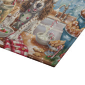 Engelse Setter Holiday Baking: Feestelijke Kerst Snijplank (Hoek)