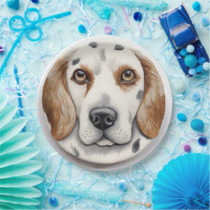Engelse Setter Hond 3D Geïnspireerd Papieren Bordje