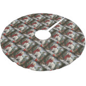 Engelse Setter Hond in Sneeuw Kerstmis Kerstboom Rok (Gekanteld)