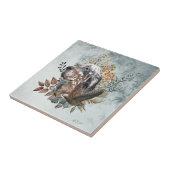 Engelse setter, houtsnip jacht, kunst tegeltje (Zijkant)
