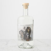 Engelse Setter, houtsnip jagen Likeurfles Etiket (Voorkant)