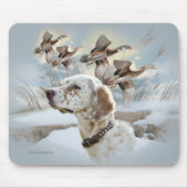 Engelse Setter Hunts Mousepad Muismat (Voorkant)