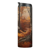 Engelse Setter in Autumn Leaves Herfst Inspire Thermosbeker (Geroteerd rechts)