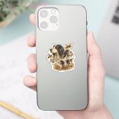 Engelse Setter, jacht kunst Sticker (Telefoon)