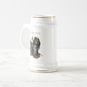 Engelse Setter, jacht op houtsnippers Bierpul (Voorkant links)