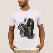 Engelse Setter, jacht op houtsnippers T-shirt (Voorkant)