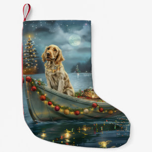 Engelse Setter Kerst Feestelijke Reis Kleine Kerstsok