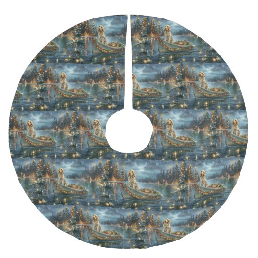 Engelse Setter Kerstfeest reis Kerstboom Rok (Voorkant)