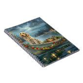 Engelse Setter Kerstfeest reis Notitieboek (Rechterzijde)