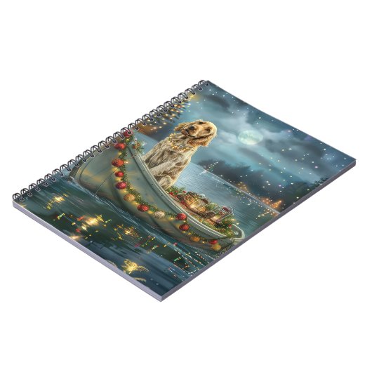 Engelse Setter Kerstfeest reis Notitieboek (Linkerzijde)