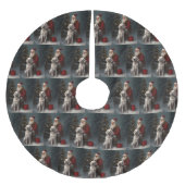 Engelse setter met sinterklaas feestelijke kerst kerstboom rok (Voorkant)