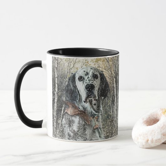 Engelse Setter  Mok (Met donut)