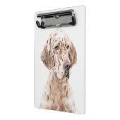 Engelse Setter Oranje Belton Painting Dog Art Mini Klembord (Angled2)