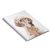 Engelse Setter Oranje Belton Painting Dog Art Notitieboek (Rechterzijde)