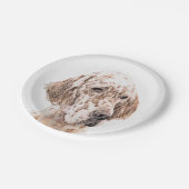 Engelse Setter Oranje Belton Painting Dog Art Papieren Bordje (Gekanteld)