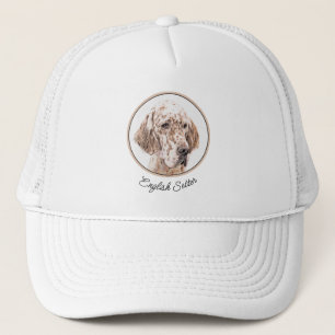 Engelse Setter Oranje Belton Painting Dog Art Trucker Pet