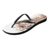 Engelse Setter Oranje Belton Schilderij Hond Kunst Teenslippers (Schuin)