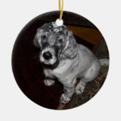 Engelse Setter Puppy Keramisch Ornament (Voorkant)