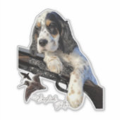 Engelse Setter, schattige puppy Sticker (Voorkant)