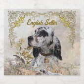 Engelse Setter Sparkling Wijnetiket (Enkel label)