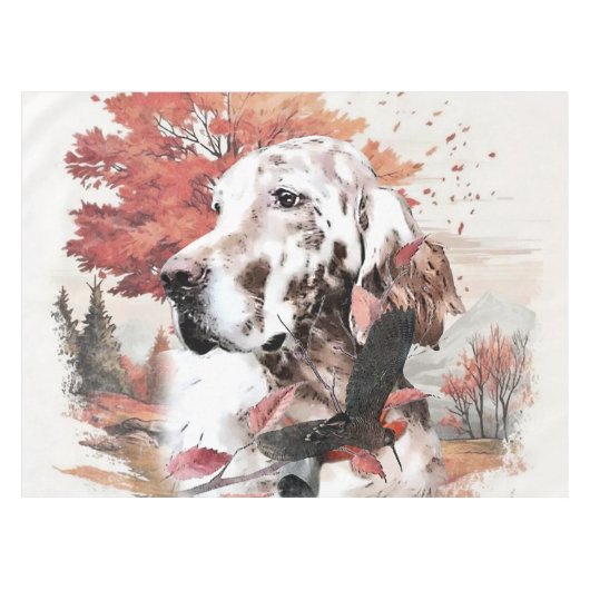 Engelse Setter  Tafelkleed (Voorkant (Horizontaal))