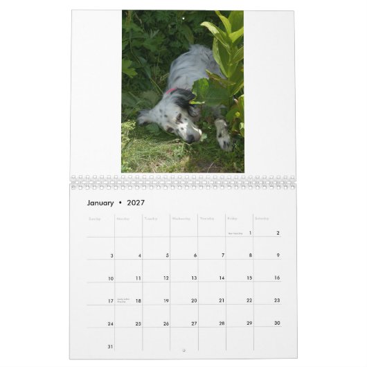 engelse setterkalender kalender (Jan 2027)