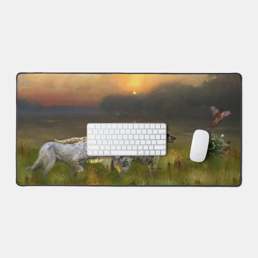 Engelse setters art bureaumat (Keyboard & Muis)