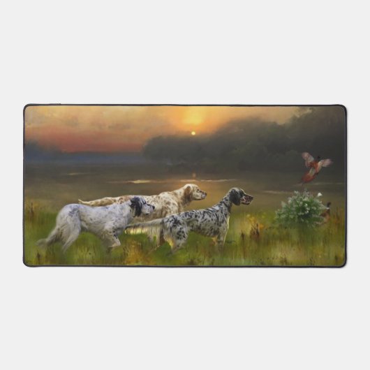 Engelse setters art bureaumat (Voorkant)