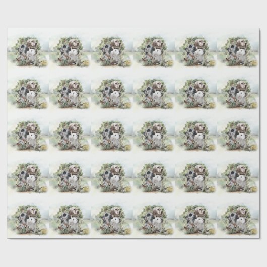 Engelse Setters Cadeaupapier (Vlak)