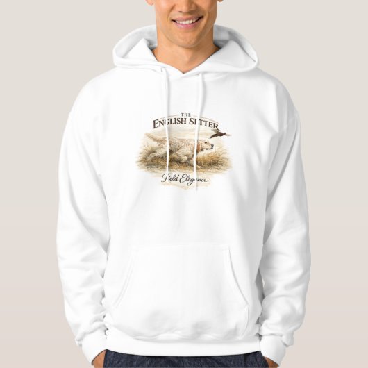 Engelse setters hoodie (Voorkant)