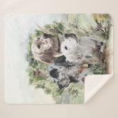 Engelse Setters Sherpa Deken (Voorkant (horizontaal))