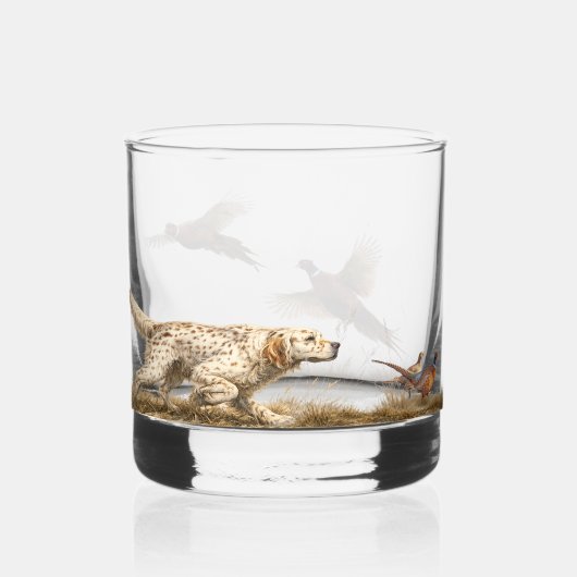 Engelse setters whisky glas (Voorkant)