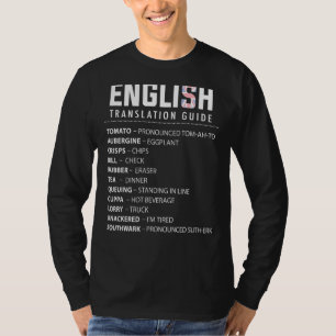 Engelse Slang Vertaalgids voor Britse expat in de T-shirt
