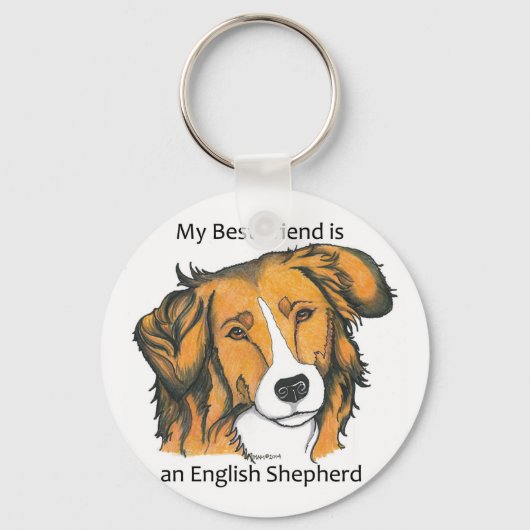 Engelse sleutelhanger Shepherd (Voorkant)