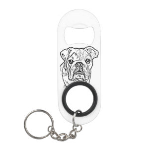 Engelse sleutelhanger voor bulldog flesopener mini flessenopener