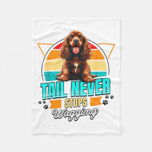 Engelse Spaniel Liefhebber Grappige Engelse Spanie Fleece Deken (Voorkant)