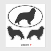 Engelse Speelgoed Spaniel Dog Silhouettes Sticker (Vel)