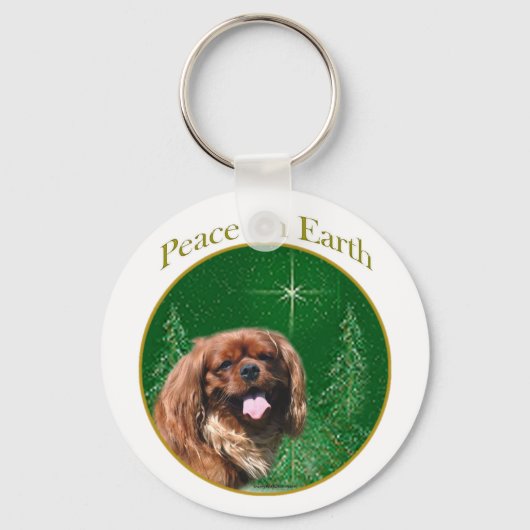 Engelse Speelgoed Spaniel Peace Sleutelhanger (Voorkant)