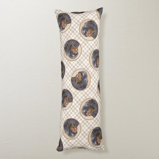 Engelse Speelgoed Spaniel schilderij King Charles  Lichaamskussen (Achterkant (Verticaal))