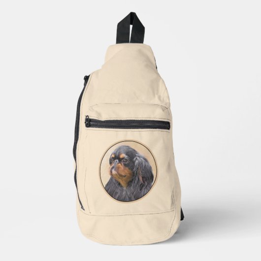 Engelse Speelgoed Spaniel schilderij King Charles Sling Bag (Voorkant)