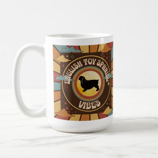 ENGELSE SPEELGOED SPANIEL VIBES Retro Mok (Links)
