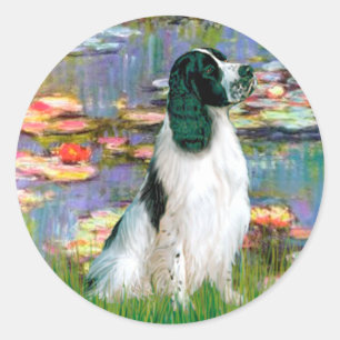 Engelse Springer 7 - Lelies 2 Ronde Sticker
