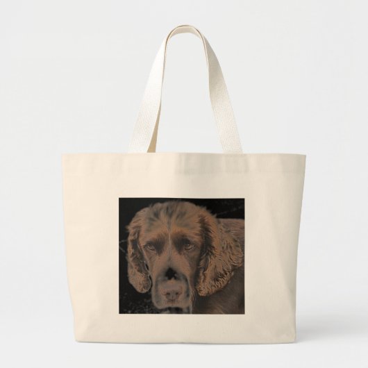 Engelse Springer Dogs Grote Tote Bag (Voorkant)