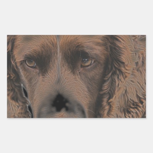 Engelse Springer Dogs Rechthoekige Sticker (Voorkant)