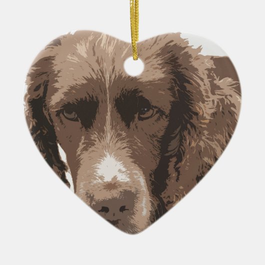 Engelse Springer Keramisch Ornament (Voorkant)