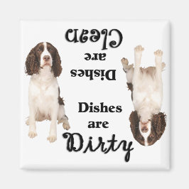 Engelse Springer Lovers Spaniel Vaatwasser Magnet Magneet