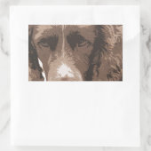 Engelse Springer Rechthoekige Sticker (Tas)