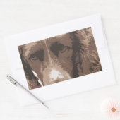 Engelse Springer Rechthoekige Sticker (Envelop)