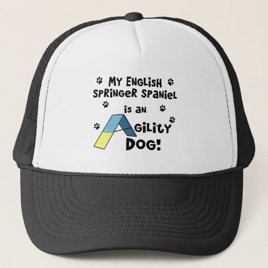 Engelse Springer Spaniel Agility Dog Trucker Pet (Voorkant)
