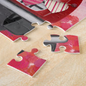 Engelse Springer Spaniel Auto Hartjes Valentijnsda Legpuzzel (Zijkant)